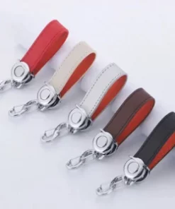 Personalisierter Anhänger aus echtem Leder mit Logo für Muttertag