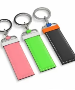 Personalisierter Leder Schlüsselanhänger in Herzform für Firmenkunden