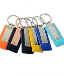 Personalisierter Leder-Schlüsselanhänger mit Gravur für Vatertag