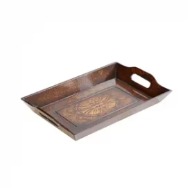 Tablett mit gravierter Einladung zum Fest