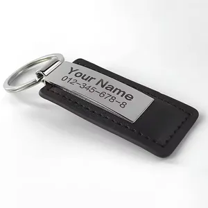 Personalisierter Leder Schlüsselanhänger für Paare für Weihnachten