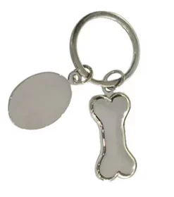 Blanko Schlüsselanhänger aus gebürstetem Metall