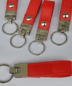 Personalisierter Leder-Schlüsselanhänger mit Datum als Werbegeschenk