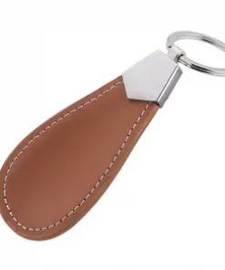 Personalisierter Schlüsselanhänger aus Leder in Handarbeit gefertigt für Firmenkunden