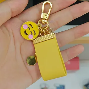 Personalisierter Schlüsselanhänger aus Leder Vintage-Stil als Werbegeschenk