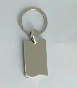 Schlüsselanhänger Metall neutral poliert