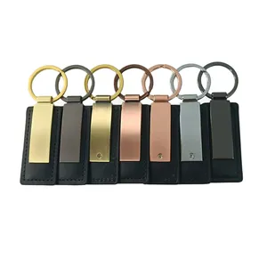 Personalisierter Schlüsselanhänger aus Leder in Schwarz für Jubiläum
