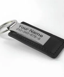 Schöner Anhänger aus echtem Leder mit Wunschtext für Weihnachten