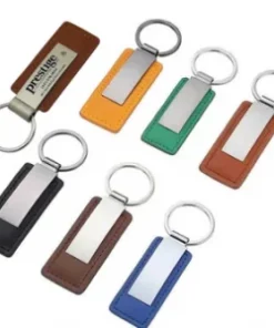 Schöner Lederanhänger mit Initialen als Werbegeschenk