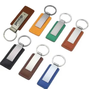 Schöner Lederanhänger mit Initialen als Werbegeschenk