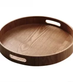 Graviertes Tablett als Tischplatte