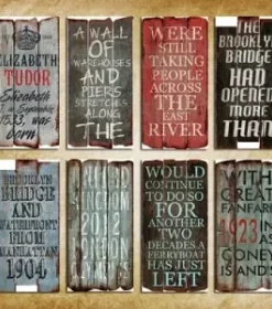 Dekorative Holzplatte für Büro oder Praxis