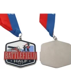 Teilnehmermedaille aus Metall in Goldoptik