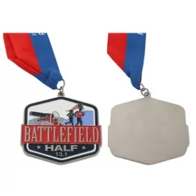 Teilnehmermedaille aus Metall in Goldoptik