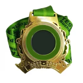 Boxmedaille in runder Form