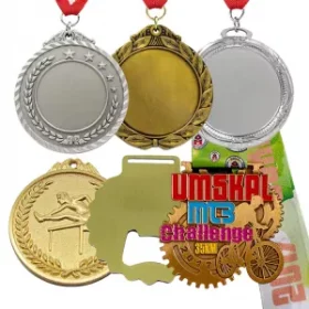 Metallmedaille mit Emblemgravur