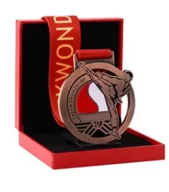 Plexiglasmedaille mit Farbdruck