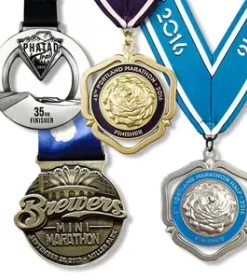 Klassische Sieger-Medaille aus Metall