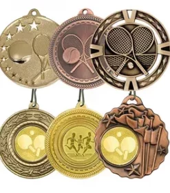 Veredelte Sportmedaille mit Emblem