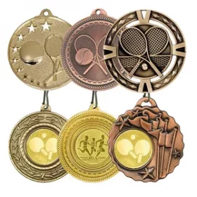 Veredelte Sportmedaille mit Emblem