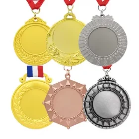 Bronzemedaille mit Veredelung