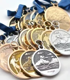 Schulveranstaltungs-Medaille mit Text