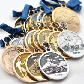 Schulveranstaltungs-Medaille mit Text