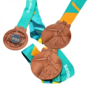 Abschlussmedaille mit Schulname