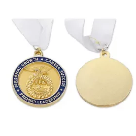 Metallmedaille mit sportlicher Symbolik