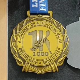 Sportlicher Anhänger als Medaille