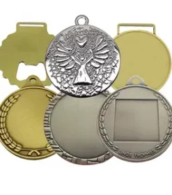 Gravierte Medaille in Sonderfarbe