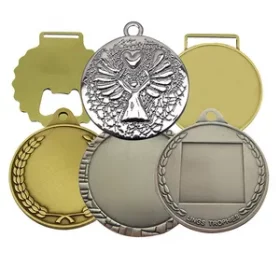 Gravierte Medaille in Sonderfarbe