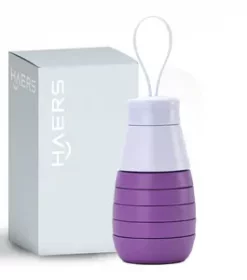 Faltbare Wasserflasche mit Logo Gravur – Individuelles Werbegeschenk für Firmenkunden