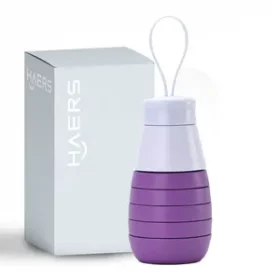 Faltbare Wasserflasche mit Logo Gravur – Individuelles Werbegeschenk für Firmenkunden