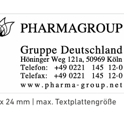 5200 Stempel Professional, Textstempel individuell, 41x24 mm