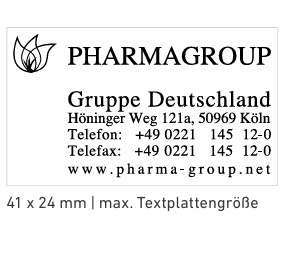 5200 Stempel Professional, Textstempel individuell, 41x24 mm