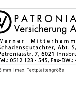 5203 stempel Professional, 49x28 mm