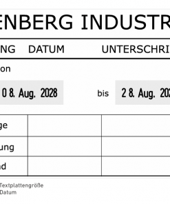 54126 stempel Professional, 116 x 70 mm