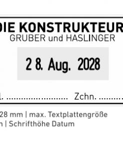 5440 stempel Professional, 49x28 mm