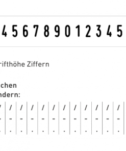 55418 stempel Professional, 5 mm 18-stellig