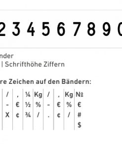 55510 stempel Professional, 10-stellig