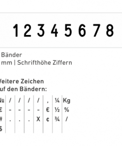 5558 stempel Professional, 5 mm 8-stellig