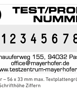 5558/PL stempel Professional, 56 x 33 mm, 5 mm 8-stellig
