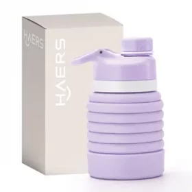 Praktische faltbare Flasche mit Gravur – Leicht, robust und platzsparend