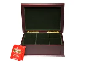 Edle Holz-Teebox mit Gravur – Hochwertiges Accessoire für Küche und Büro