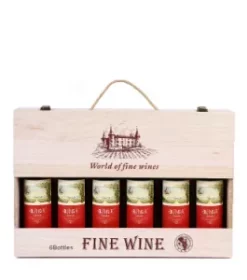 Hochwertige Geschenkbox aus Holz für Wein – Personalisierte Geschenkbox für besondere Momente