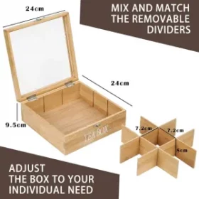 Gravierte Holz-Teebox – Nachhaltig und individuell graviert