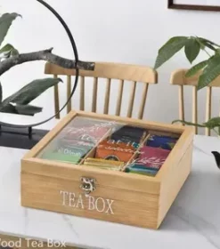 Personalisierte Holzbox für Tee mit Gravur – Kreatives Geschenk für Familie und Freunde