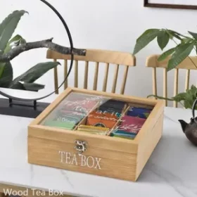 Personalisierte Holzbox für Tee mit Gravur – Kreatives Geschenk für Familie und Freunde