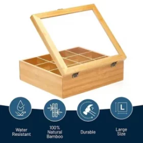Hochwertige Holz-Teebox personalisieren lassen – Perfekt für Hochzeiten und Events